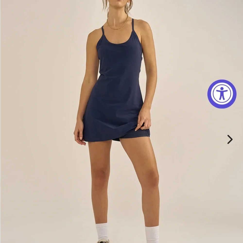 Outdoor Voices Navy Blue Athletic Dress Stylish NWOT - Picture 1 of 6